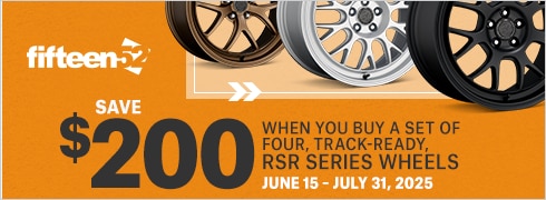 Save $200 on a Set of Four fifteen52 RSR Series Wheels