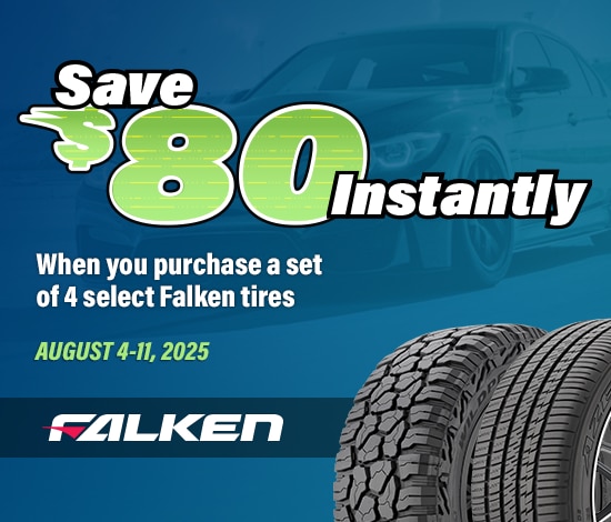 Buy 4 Select Falken Tires, Save $80 Instantly