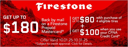 Firestone: Get Up to $80 Back by Mail