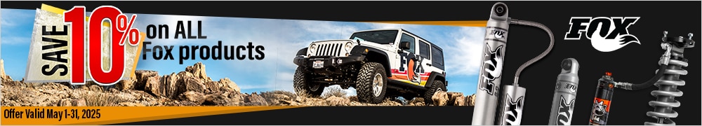Save 10% On All Fox Suspension Products