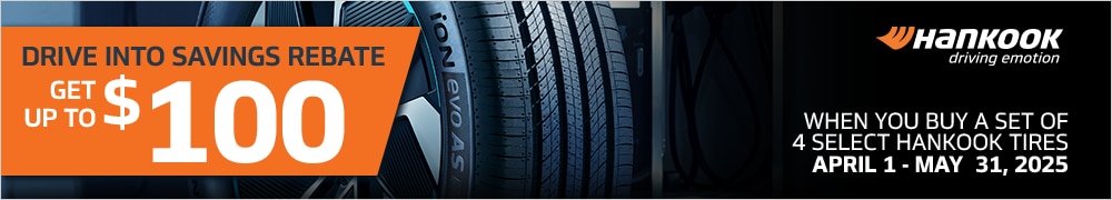Get up to a $100 Hankook Prepaid Mastercard®