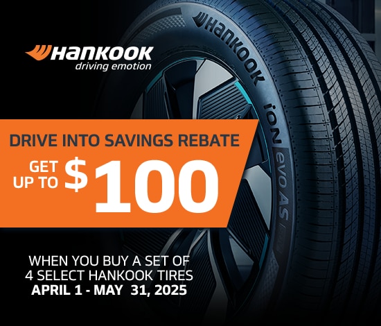 Get up to a $100 Hankook Prepaid Mastercard®