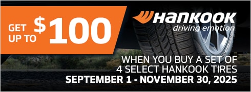 Get Up to a $100 Hankook Prepaid Mastercard®