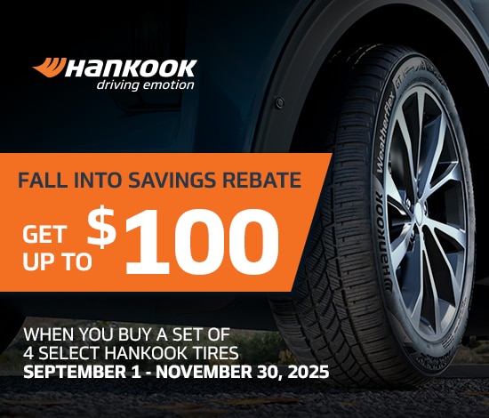 Get Up to a $100 Hankook Prepaid Mastercard®