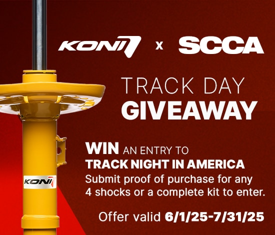 KONI x SCCA Track Night Contest