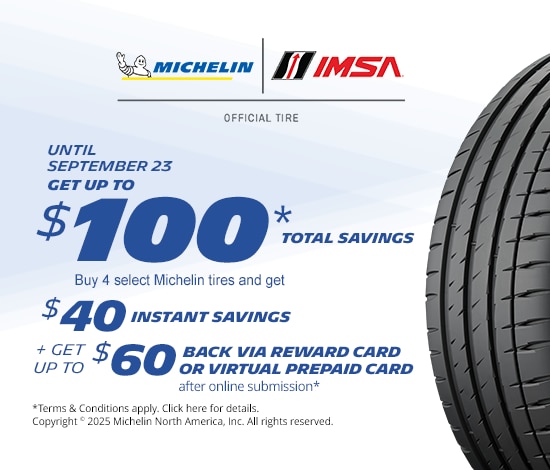 Get Up to $60* When You Purchase 4 Michelin Tires