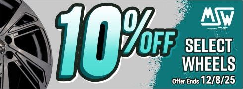 10% Off Select MSW Wheels