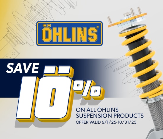 Save 10% on All Öhlins Suspension Products