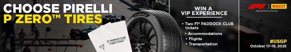 Buy a set of qualifying tires for a chance to win a trip to the FORMULA 1 MSC CRUISES UNITED STATES GRAND PRIX 2025