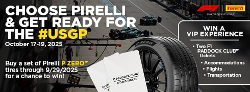 Buy a set of qualifying tires for a chance to win a trip to the FORMULA 1 MSC CRUISES UNITED STATES GRAND PRIX 2025
