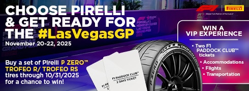 Buy a set of qualifying tires for a chance to win a trip to the FORMULA 1 HEINEKEN LAS VEGAS GRAND PRIX 2025  