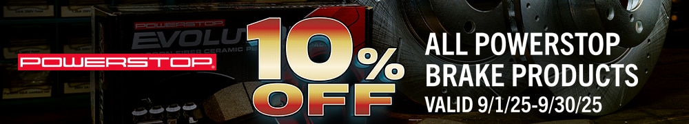 Save 10% On All PowerStop Brake Products