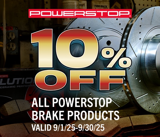 Save 10% On All PowerStop Brake Products