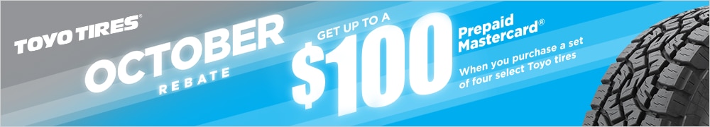 Get Up to a $100 Back from Toyo Tires