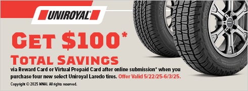 Get $100* total savings via Visa Reward Card or Visa Virtual Prepaid Card after online submission