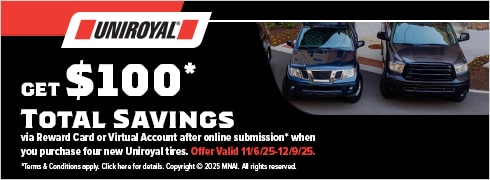 Get $100* total savings via Visa Reward Card or Visa Virtual Account after online submission