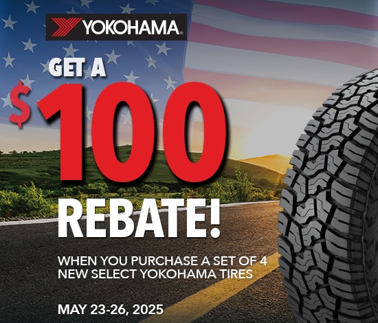 Yokohama: Get a $100 Memorial Day Rebate