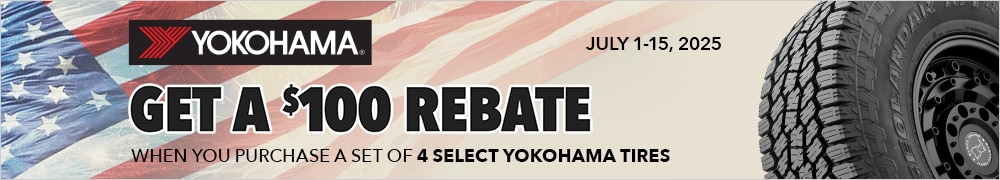 Yokohama: Get a $100 Rebate