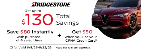 Get up to $130 Total Savings when you buy a set of four