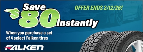 Buy a Set of 4 Select Falken Tires, Save $80 Instantly