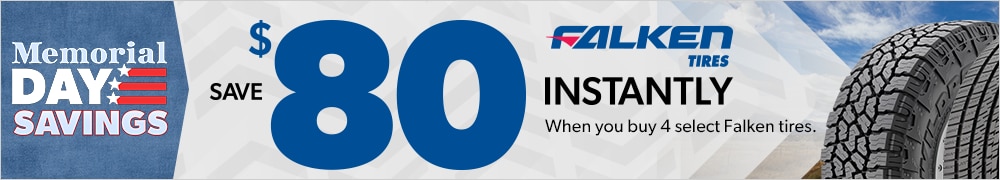 Memorial Day Savings: Buy 4 Select Falken Tires, Save $80 Instantly