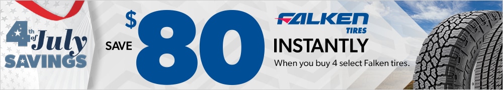 4th of July Savings: Buy 4 Select Falken Tires, Save $80 Instantly