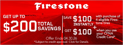 Get up to $200 Total Savings when you buy a set of four