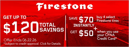 Get up to $120 Total Savings when you buy a set of four