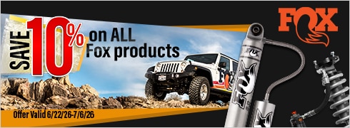 Save 10% On All Fox Suspension Products