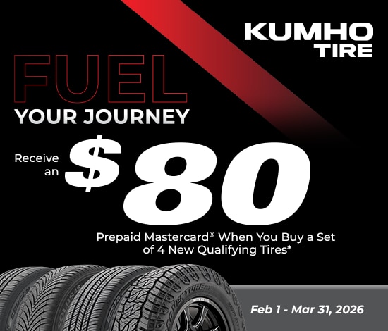Get an $80 Kumho Prepaid Mastercard