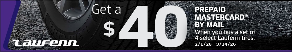 Buy 4 Select Laufenn Tires, Get a $40 Hankook Prepaid Mastercard by Mail