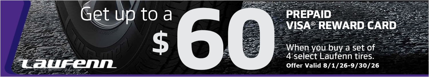 Buy 4 Select Laufenn Tires, Get Up to a $60 Hankook Prepaid Visa® Reward Card