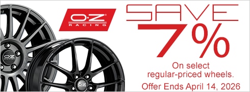 Save 7% on Select Regular-Priced OZ Racing Wheels