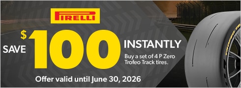 Buy 4 Pirelli P Zero Trofeo Track Tires, Save $100 Instantly