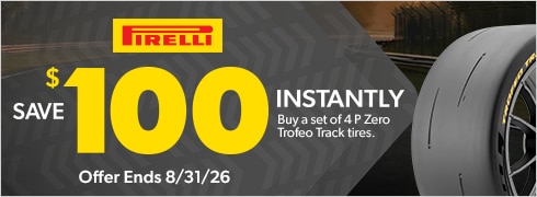 Buy 4 Pirelli P Zero Trofeo Track Tires, Save $100 Instantly