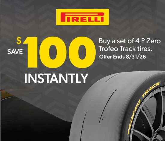 Buy 4 Pirelli P Zero Trofeo Track Tires, Save $100 Instantly