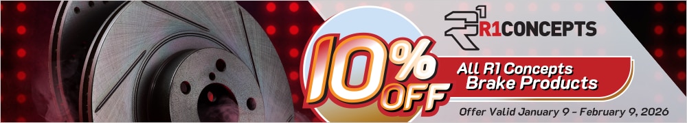 Save 10% on All R1 Concepts Brake Products