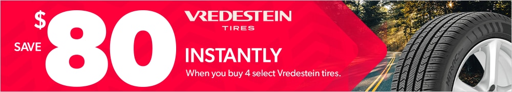 Buy a Set of 4 Select Vredestein Tires, Save $80 Instantly