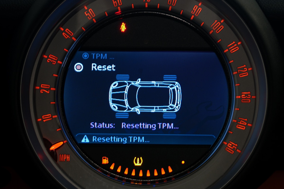TPMS light resetting on dashboard
