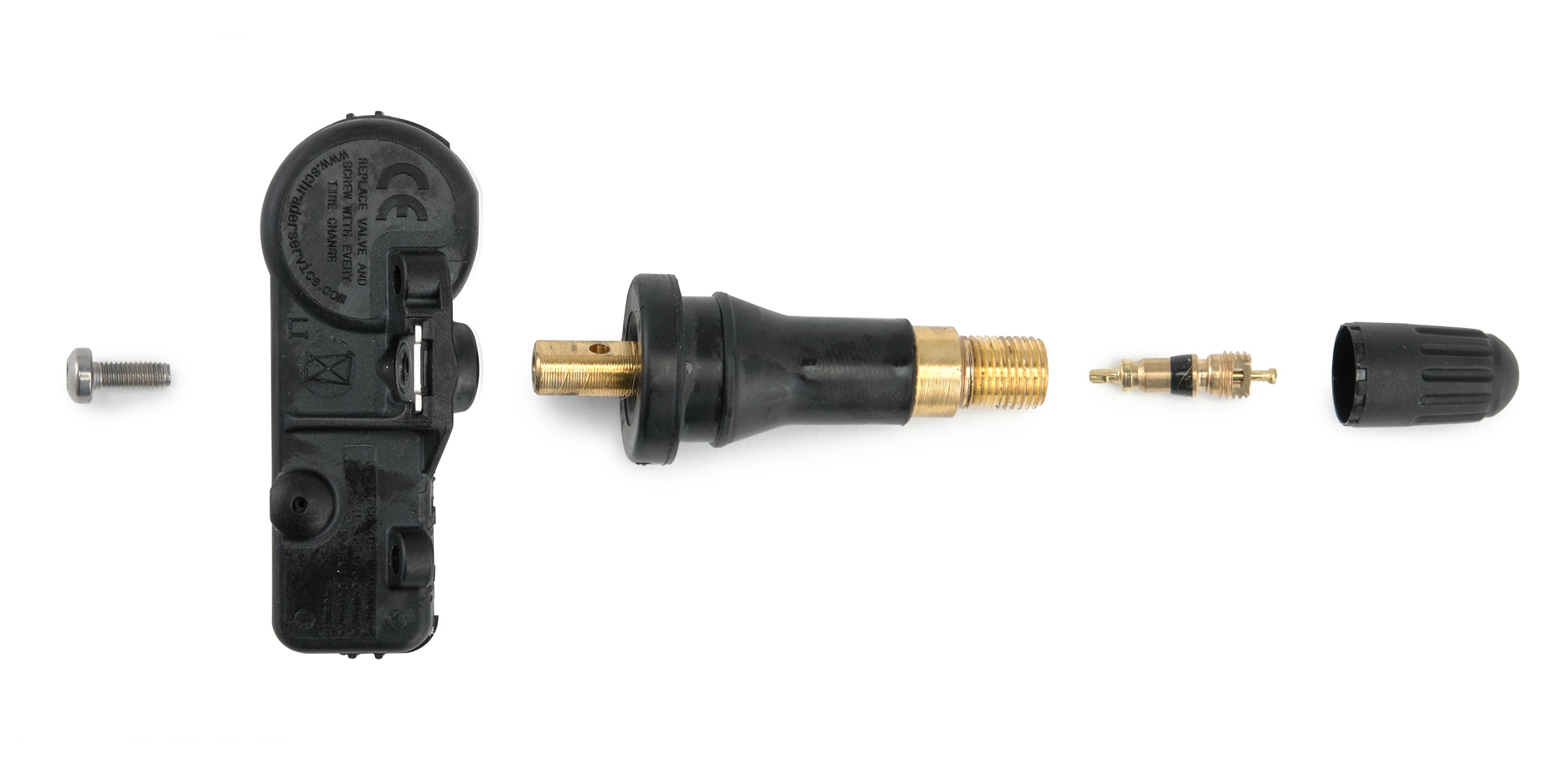Technician servicing TPMS sensor
