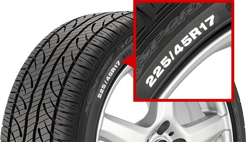 How to read tire sidewall image