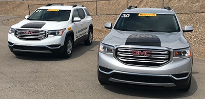 Two GMC Acadias