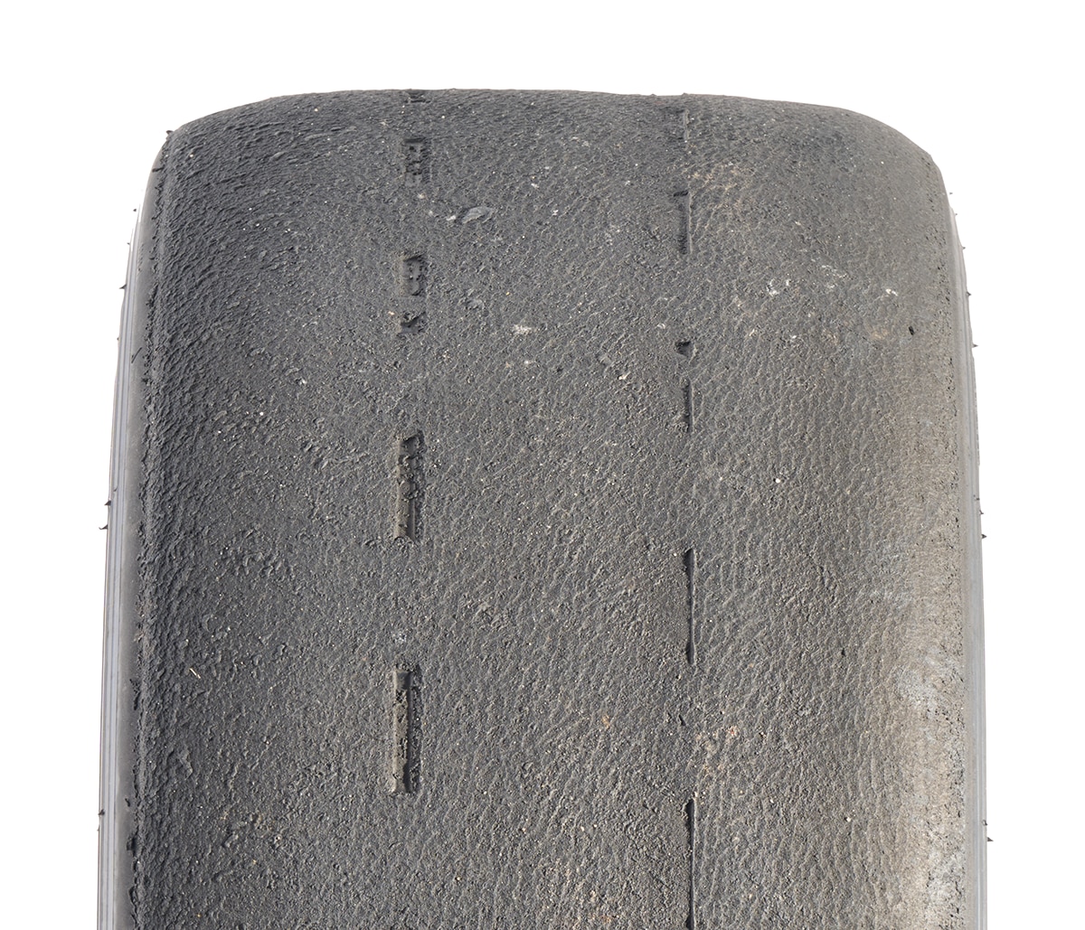 A close up images of the Yokohama ADVAN A055 tread wear