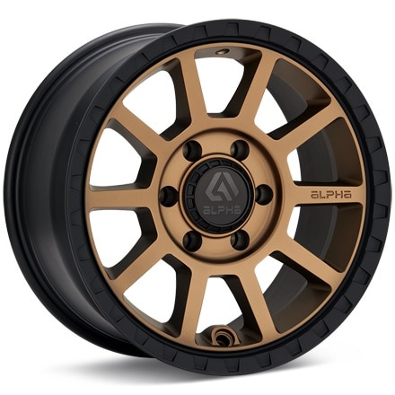 ALPHAequipt Foxtrot Bronze w/Black Lip Wheels 15 In 15x7 +15 AF1570510015BZ