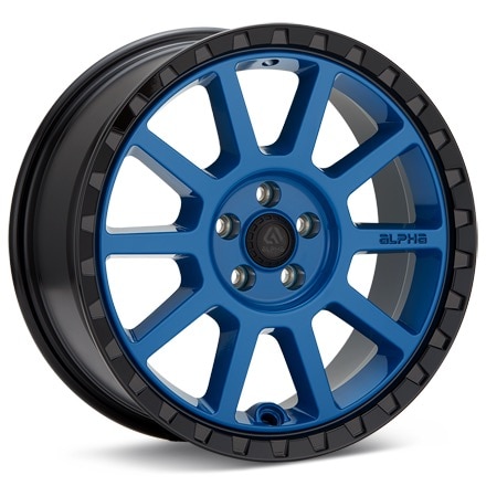 ALPHAequipt Foxtrot Hyper Blue w/Black Lip Wheels 15 In 15x7 +15 AF1570510015HB