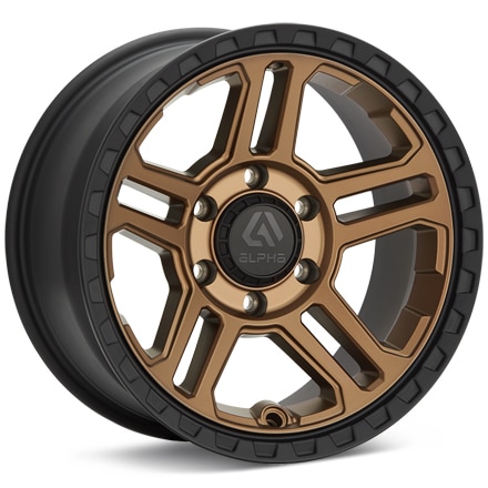 ALPHAequipt Grenade Bronze w/Black Lip Wheels 17 In 17x7.5 +35 AG1775510035BZBL