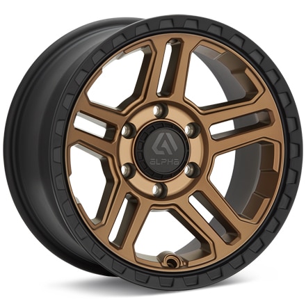 ALPHAequipt Grenade Bronze W/Black Lip Wheels 17 In 17x8.5 00 AG178561390BZBL