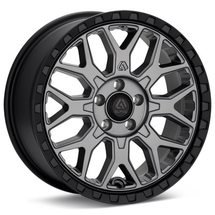ALPHAequipt Halo CUV Light Grey w/Black Lip Wheels 17 In 17x7.5 +35 AH1775510835LGBL