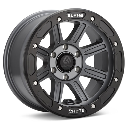 ALPHAequipt xCommander Grey Painted w/Black Ring Wheels 17 In 17x9 -20 XC1790512720G
