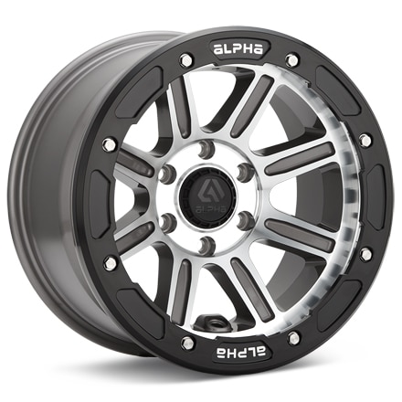 ALPHAequipt XCommander Grey Machined W/Black Ring Wheels 17 In 17x9 00 XC179061350MC